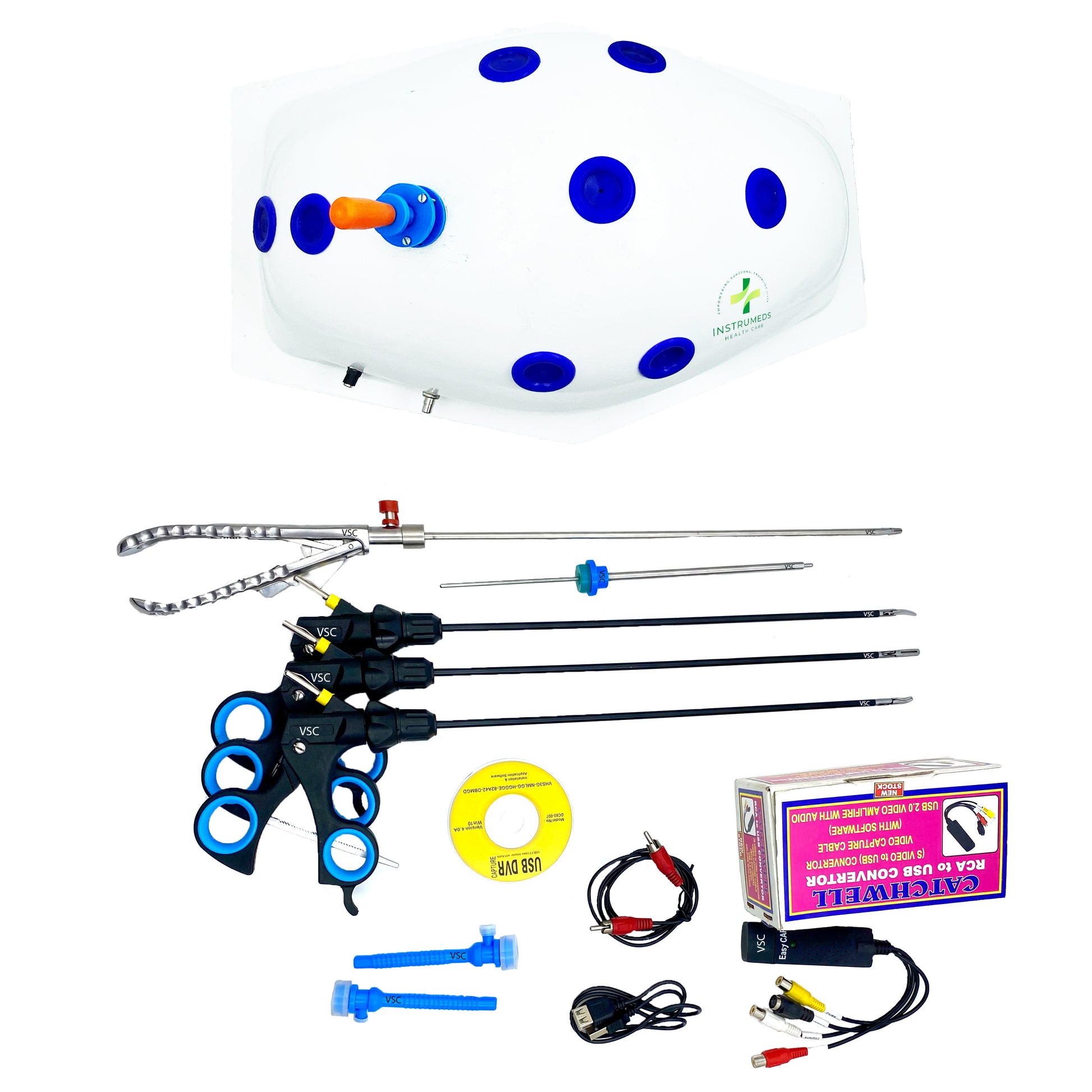 Laparoscopic Beetle Endotrainer Set Rectangular Box Complete Practice Kit - Instrumed Healthcare
