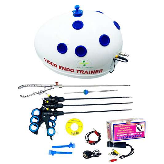Laparoscopic Oval Endotrainer Kit with HD Camera and Ports Medical Student Laparoscopy Training Simulator Oval Shape