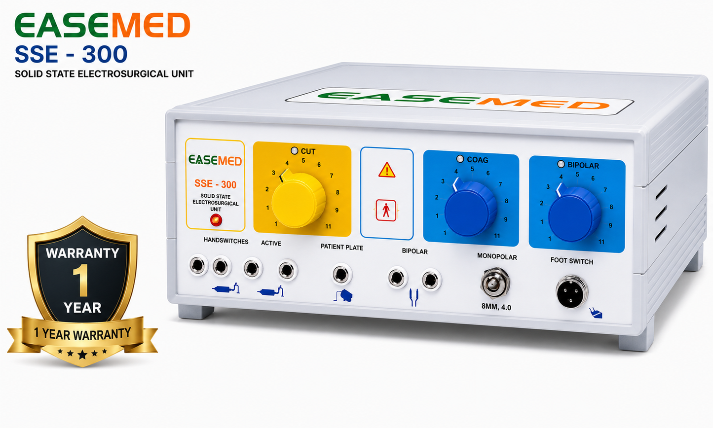 EASEMED SSE-300 300W Electrosurgical Generator | Bipolar & Monopolar Cautery Machine - Instrumed Healthcare
