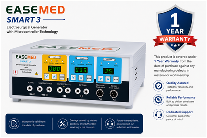 EASEMED SMART 3 300W Digital Electrosurgical Generator | Monopolar & Bipolar Cautery Machine - Instrumed Healthcare