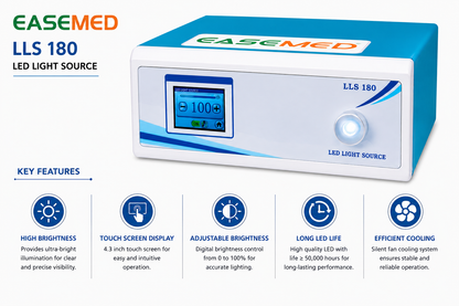 EASEMED LLS 180 180W LED Light Source for Laparoscopy & Endoscopy | Medical Cold Light Source - Instrumed Healthcare