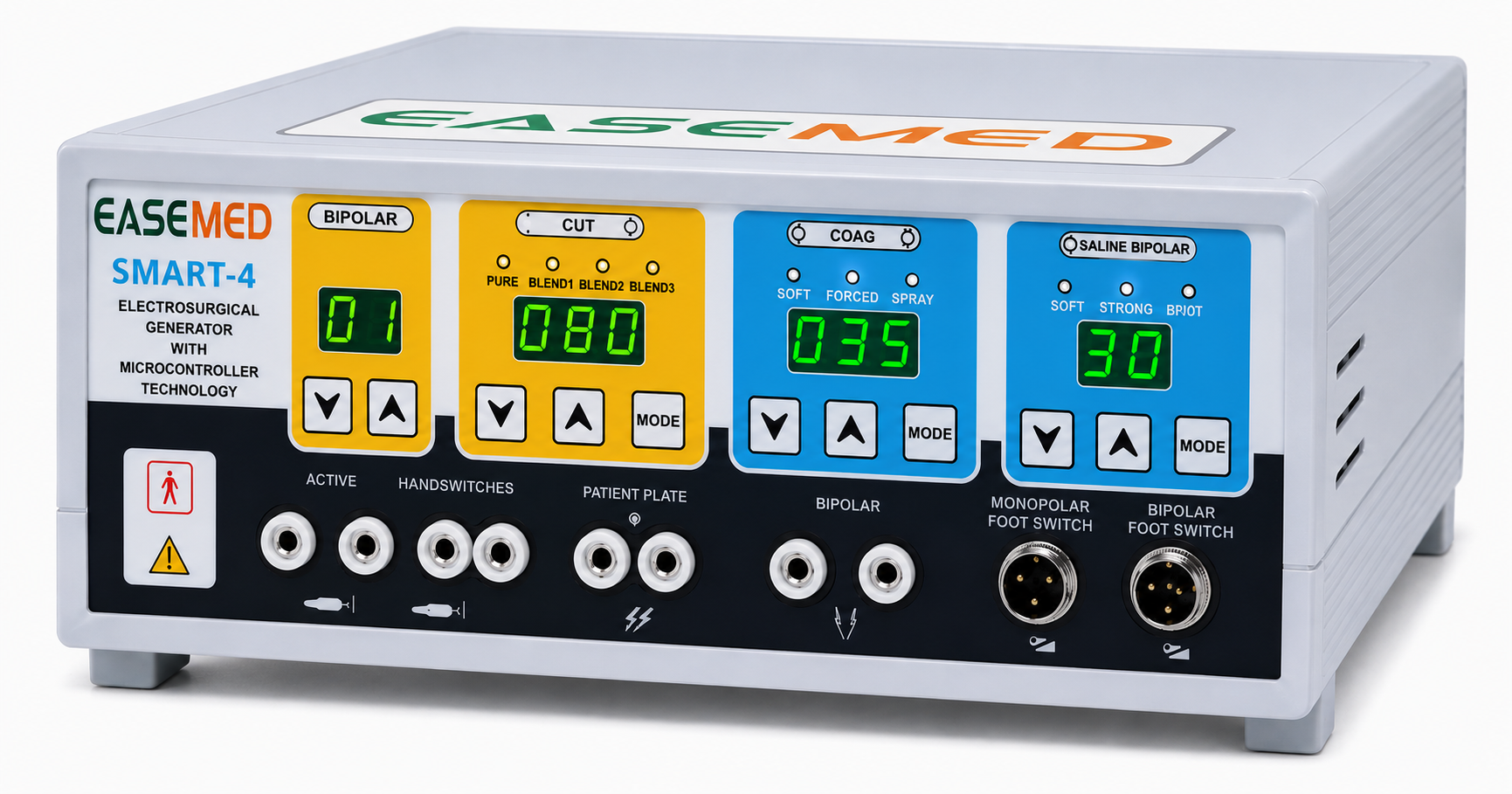 EASEMED Smart 4 400W Programmable Electrosurgical Generator | Digital Monopolar & Bipolar Cautery Machine - Instrumed Healthcare