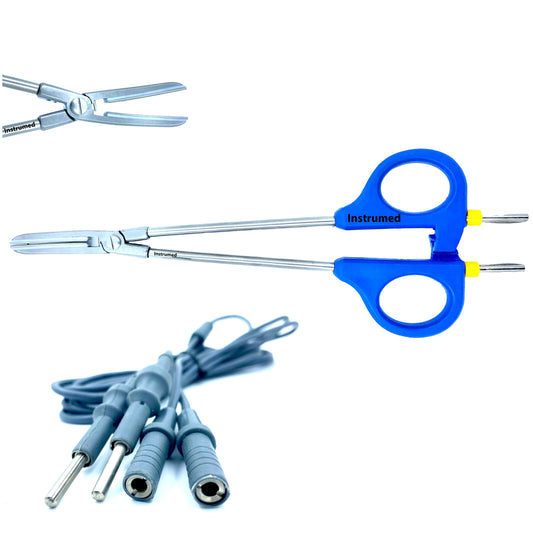 Laparoscopic Biclamp Forceps Bipolar Vessel Sealer for Open Surgery – stainless steel, reusable, autoclavable surgical instrument.