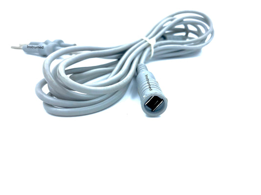 Laparoscopic bipolar electrosurgical cable for forceps used in minimally invasive surgery.