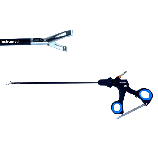 Laparoscopic Allis grasper forceps with 5mm diameter and 33cm working length used for secure tissue grasping in minimally invasive surgery.