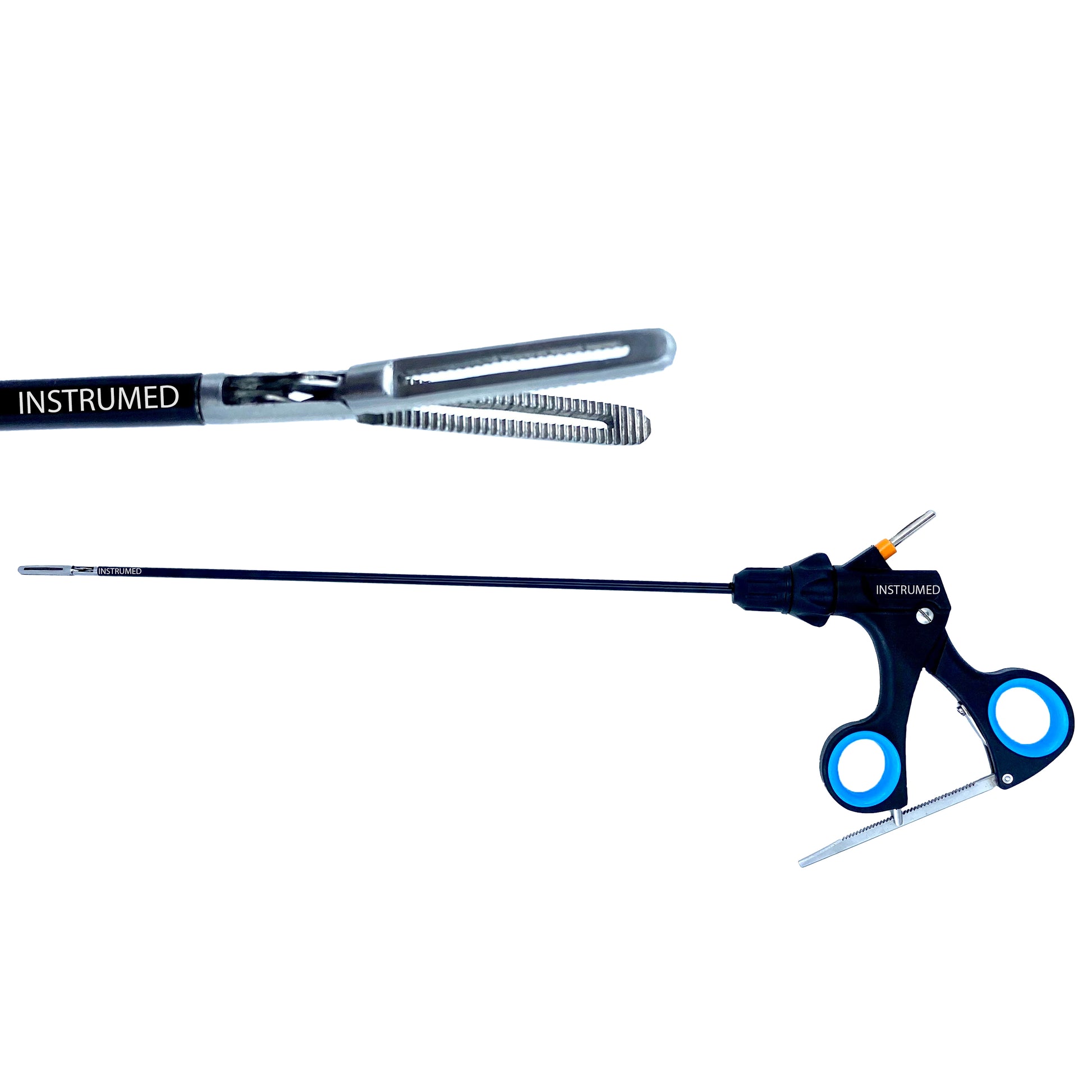 Laparoscopic bowel fenestrated grasper with 5mm diameter and 33cm working length made of stainless steel for minimally invasive surgery.