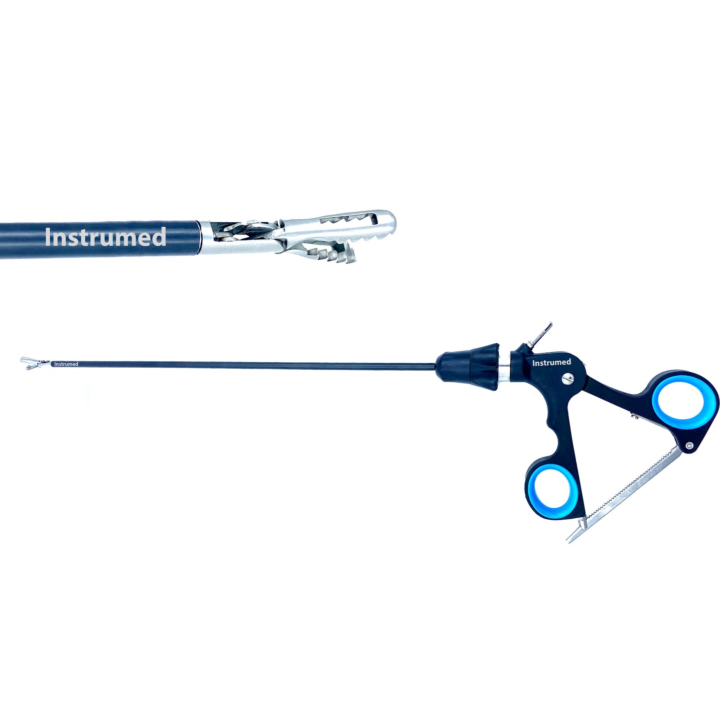 Laparoscopic Endo Clinch Grasper Forceps with 5mm diameter and 33cm working length used in minimally invasive surgery.