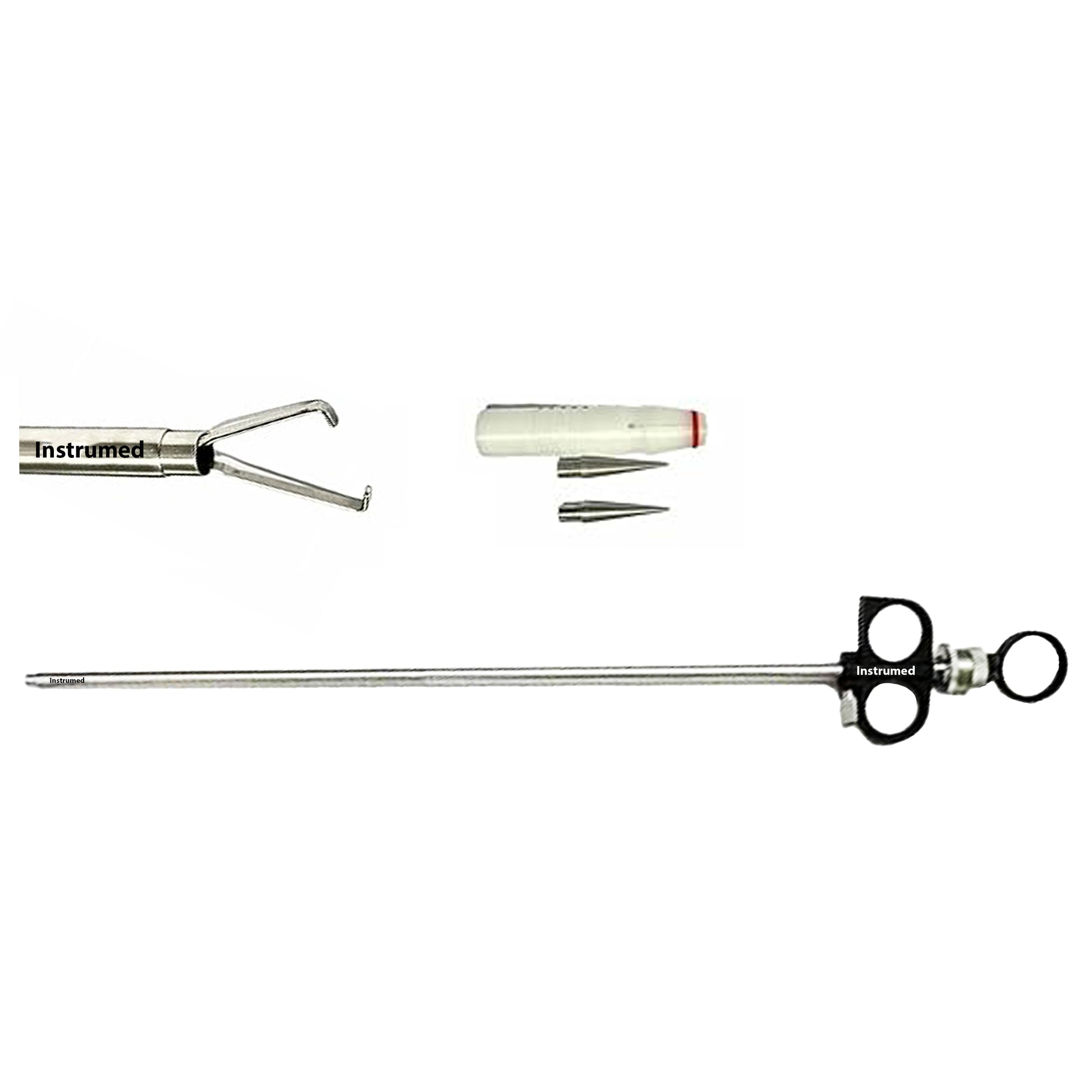 Laparoscopic 7mm ring applicator with 33cm working length for gynecological tubal ligation procedures.