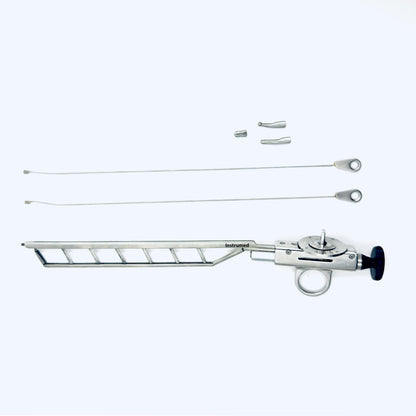 Stainless steel Otis knife urethrotome sheath used in urology surgeries for treating urethral strictures.