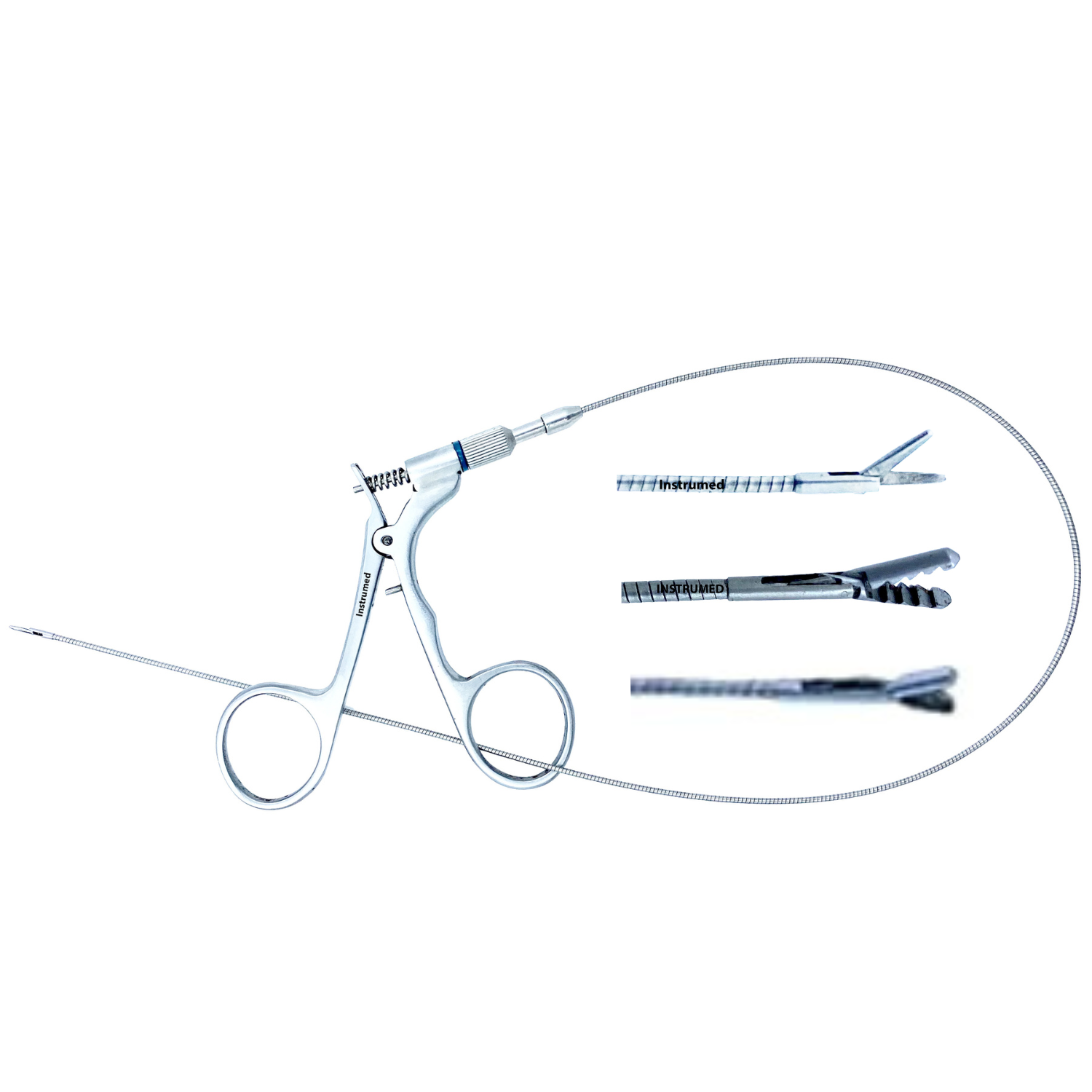 Urology flexible scissor grasper biopsy forceps for cystoscopy with 5Fr and 7Fr diameter and 40cm working length.